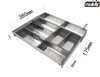 Stainless Steel Multi-Compartment Cutlery Tray Drawer Organizer