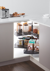 Ergonomic 270° Swivel Corner Storage Basket