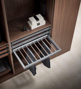 Ultra-Slim Pull-Out Trouser Organizer Rack