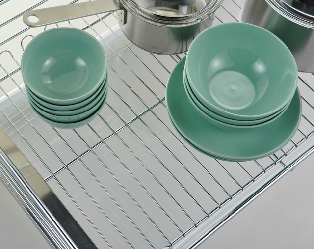 Pull-Out Kitchen Base Cabinet Basket for Cookware & Tableware Storage