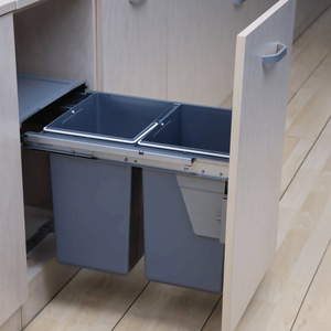 Hidden Kitchen Waste Bin With 2×20L Capacity And Smooth Operation