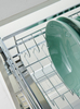 Pull-Out Dish & Bowl Storage Basket with Plastic Drip Tray for Base Cabinet