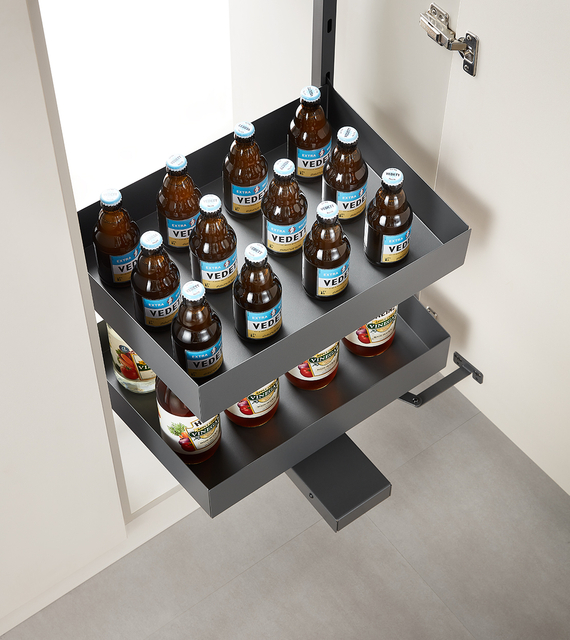 Premium Tall Pull-Out Storage Unit — 6 Adjustable Shelves