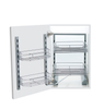 Door Pull-Out Storage Rack for Kitchen Cabinets, 2-Tier Slide Out Organizer for Drinks and Condiments