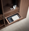 Premium Walnut-Framed Pull-Out Clothing Drawer