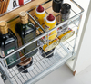 Multipurpose Pull-Out Kitchen Tool & Condiment Storage Basket