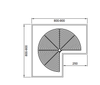 270 degree corner basket dimensions for kitchen cabinets
