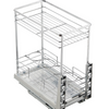 2-Tier Pull Out Spice Basket for Narrow Kitchen Cabinets