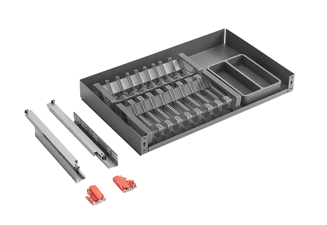 Iron Powder-Coated Bowl & Dish Pull-Out Basket for Kitchen Cabinets