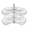 Kidney shaped 270 degree lazy susan basket