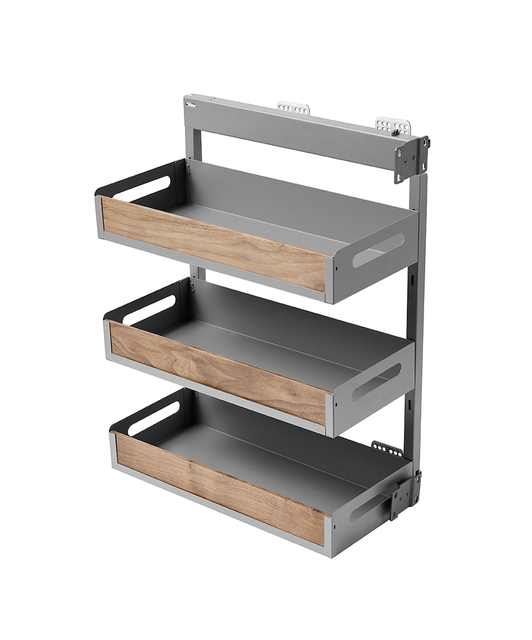 Space-Saving Full-Extension Side Pull-out Storage Basket 3️⃣