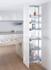 A841 Slim Tall Pantry Pull Out Basket Narrow Kitchen Cabinet Organizer