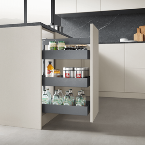 Kitchen Accessories 3 Tier Side Pull Out Basket For Storage