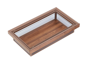 Premium Walnut-Framed Pull-Out Clothing Drawer