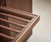Walnut-Frame Smooth-Glide Pull-Out Trouser Rack