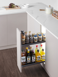 Slim Nano-Plated Side Pull-Out Storage Basket