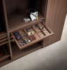 Luxury Walnut-Lined Modular Jewelry Drawer Organizer