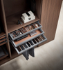 Ultra-Slim Pull-Out Trouser Organizer Rack