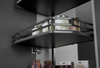 Multi layer pull out pantry basket for tall kitchen cabinet