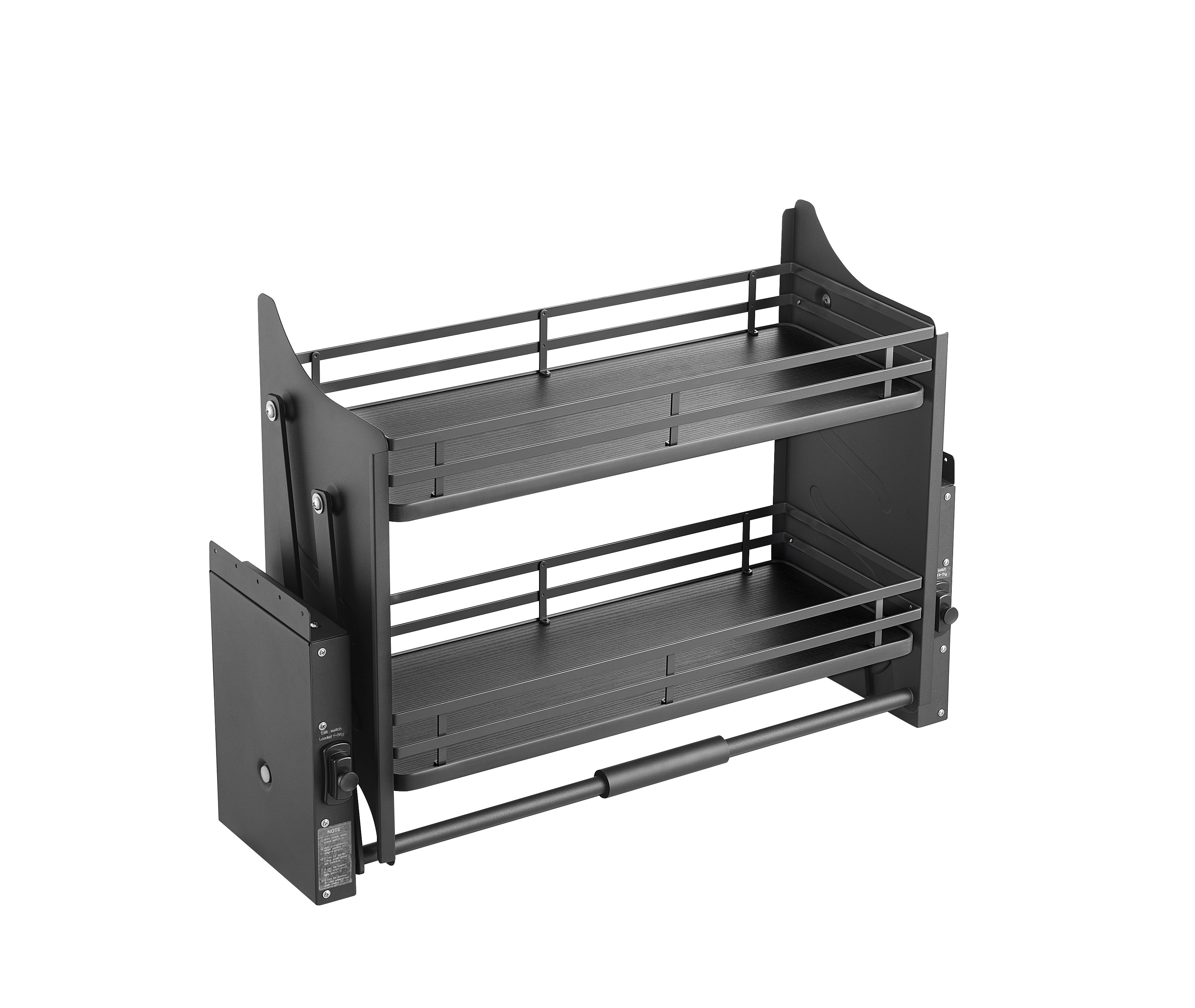 Welldo pull down basket for kitchen wall cabinets storage hardware