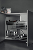 Modern soft close kitchen corner pull out basket for blind corner cabinet