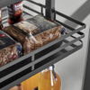 Kitchen Storage System Flat Iron Pantry Unit Basket
