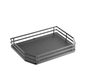 Kitchen cabinet pull out storage basket with flat wire frame