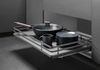 kitchen base cabinet pull out basket for pots pans and dishes