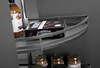 180 Degree Kitchen Corner Cabinet Lazy Susan Swivel Basket Organizer