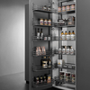 Kitchen Storage System Flat Iron Pantry Unit Basket