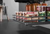 metal pantry pull out basket for kitchen food storage