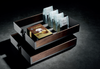 Beech wood storage shelf detail for steel wood slide out pantry system